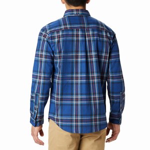 Columbia Camisas Casuales Boulder Ridge™ Flannel Hombre Azules (832WAUKQN)